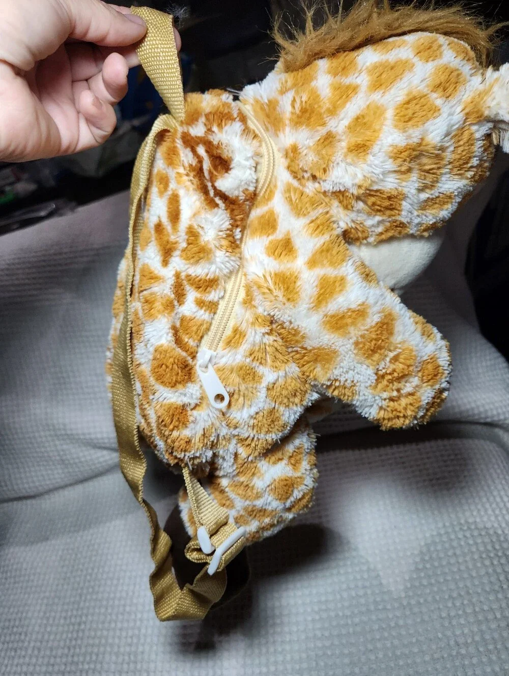 Plush Giraffe Soft Toy Backpack - Brown & White